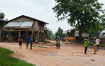 Eindruck aus dem Dorf Bangyalang
