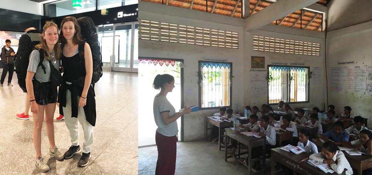 freiwillige Lehrerinnen der PH Luzern in Kambodscha