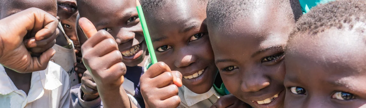 Uganda Gruppe von Schulkindern Uganda Gruppe von Schulkindern