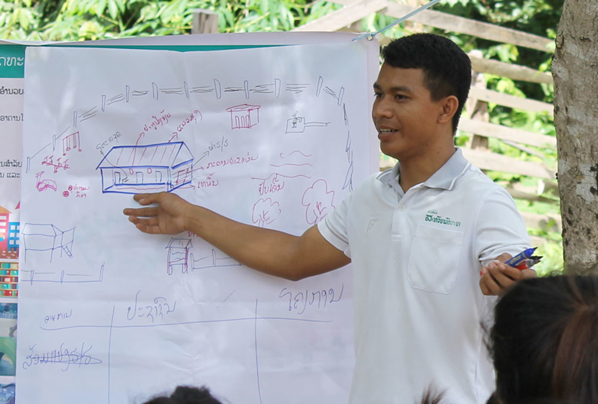 Bildungsprojekt Dorfschule Laos Team Somchith
