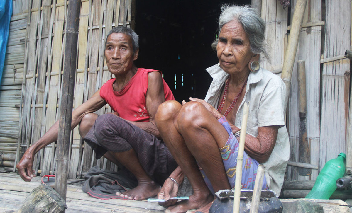 Alte Menschen Bangladesch