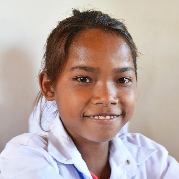 Chansy Schülerin Kambodscha
