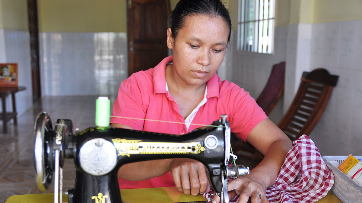 Berufskurs Schneiderin, Kambodscha