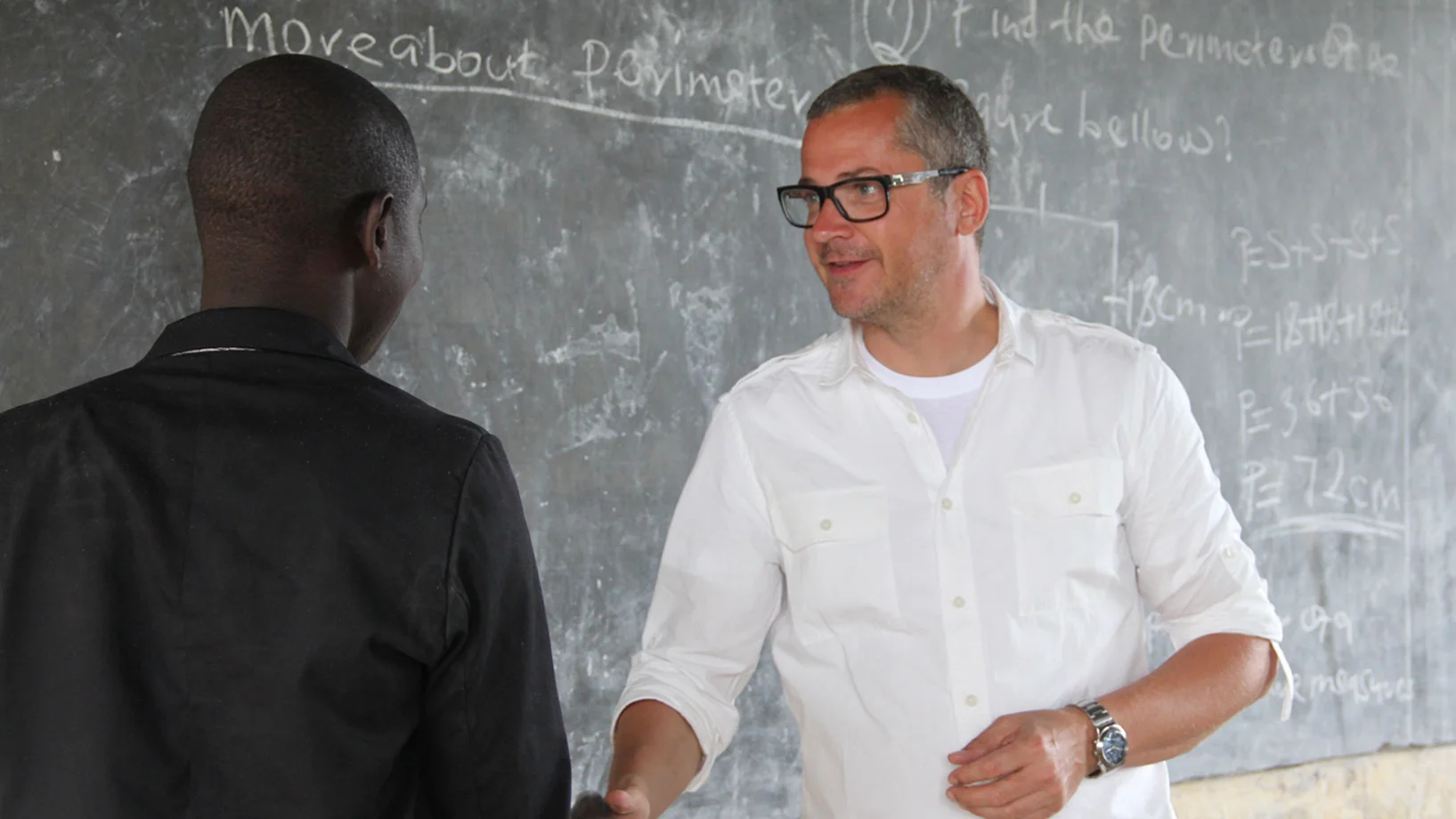 Lehrer Anton Speck in Uganda