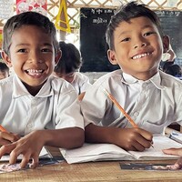 Schuljungen Kambodscha