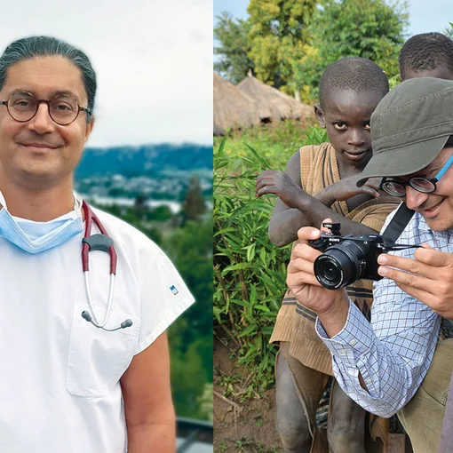 Dr. Bernard Krüger in Zombo Uganda