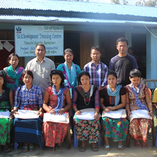 Schulabgänger/innen an der Berufsschule in Thanchi, Bangladesch