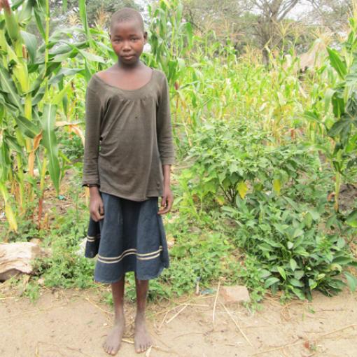 Oscar Alimocan, 13 Jahre, Schülerin aus Uganda.