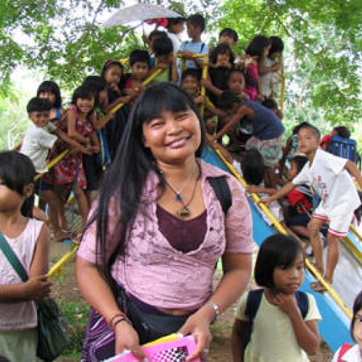 Thelma Huber, Projektbesuch Philippinen